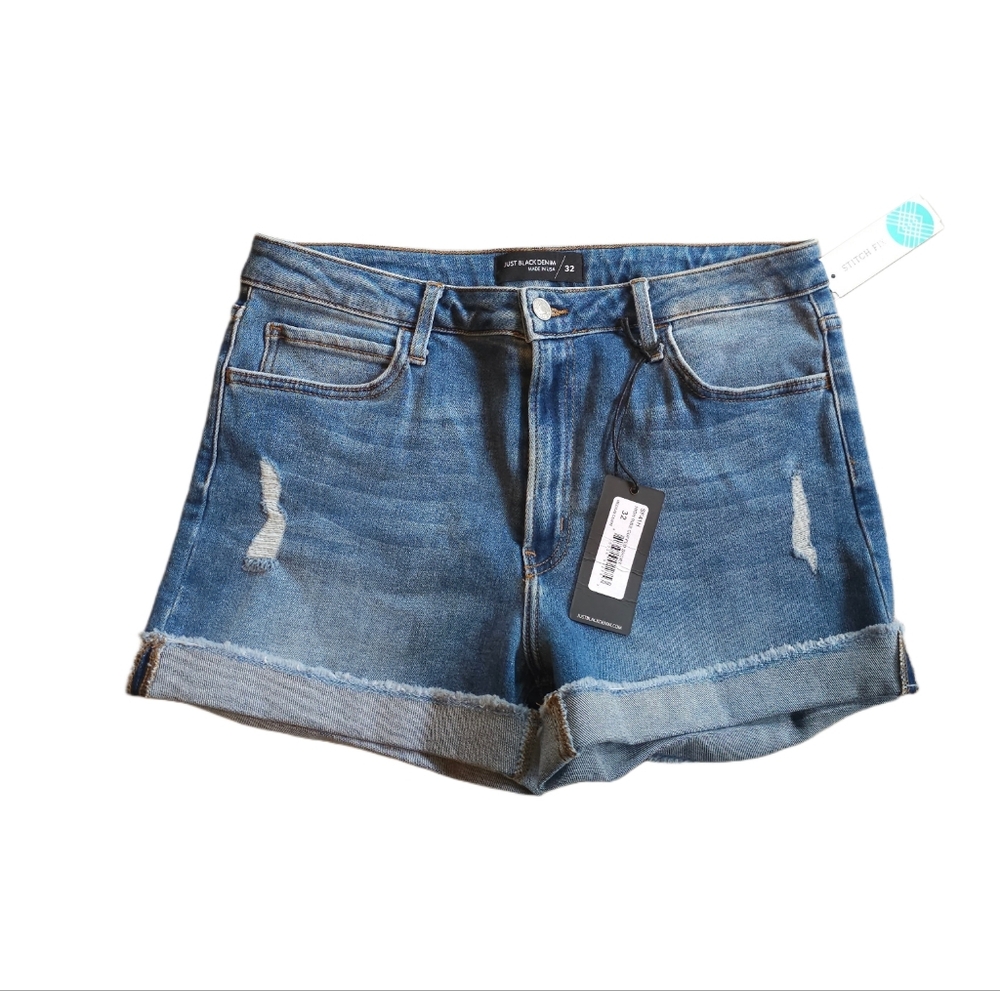 Just Black Blue Jean Shorts
